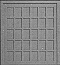 Pikestuff 1101 - HO Scale Doors (White Styrene) -- 30-Panel Wood pkg(2)