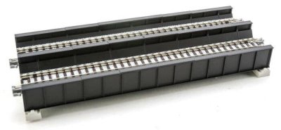 Kato Unitrack 20-458 N Scale Double Track Plate Girder Bridge 7-13/32inch 186mm (black)