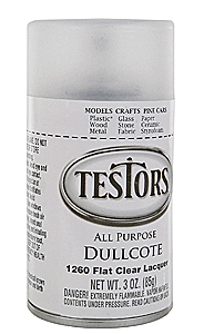Testor Corp. 1260 - Dullcote Clear Finish -- 3oz 88.7mL Spray Can
