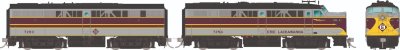 Rapido 37547 - HO ALCo FA-1 + FB-1 (DC/DCC/Sound): Erie Lackawanna - Grey & Maroon: #7254 + #7263