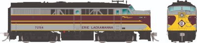 Rapido 37545 - HO ALCo FA-1 (DC/DCC/Sound): Erie Lackawanna - Grey & Maroon: #7344