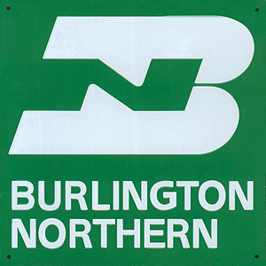 Microscale Decals 10027 - Embossed Die-Cut Metal Sign -- Burlington Northern