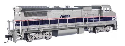 Walthers Mainline 19564 - HO GE Dash 8-32BWH - DCC & Sound - Amtrak #509 - Phase IV (silver, blue...