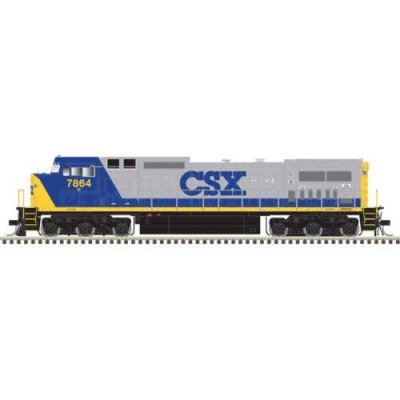 Atlas 10004505 - HO GE Dash 8-40CW - LokSound and DCC - Master(R) Gold -- CSX #7864 (YN2, blue, g...