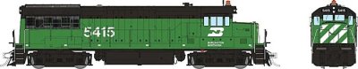 Rapido 35036 - HO GE U25B - DC - Burlington Northern #5423 (Cascade Green / ex-GN) - Era 1970's+