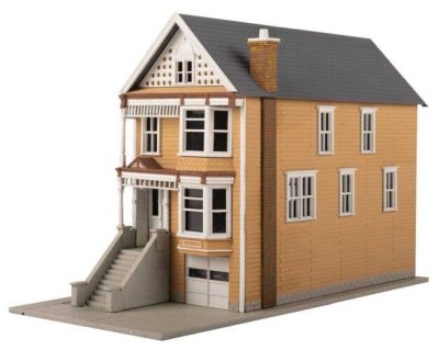 Walthers Trainline 954 - HO Scale Gingerbread House Victorian House -- Kit - 3-9/16 x 7-11/16 x 5...