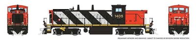 Rapido Trains 10062 - HO GMD-1 4-Axle Version - Standard DC -- Canadian National #1419 (Stripe Sc...