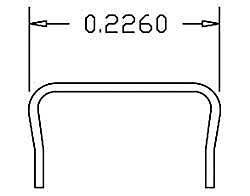 Cal Scale 506 - HO Scale Grab Irons pkg(12) -- .012" .03cm