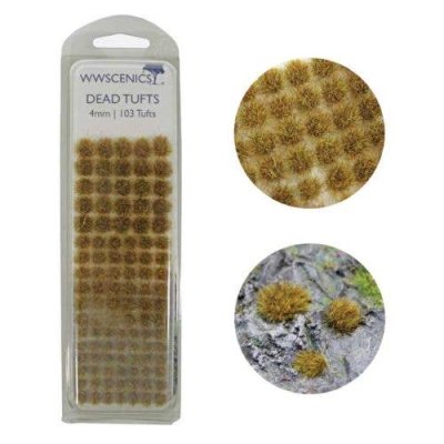 Peco W3TDE4 - Grass Tufts 5/32" 4mm -- Dead pkg(103)