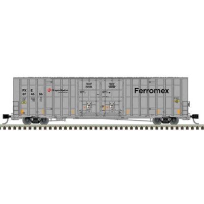 Atlas 50006927 - N Scale Gunderson 7550 Double-Door Boxcar - Ready to Run -- Ferromex #874558 (gr...