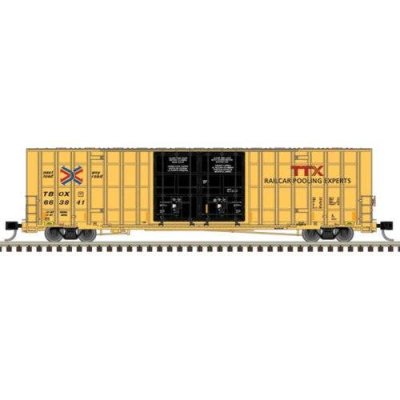 Atlas 50006934 - N Scale Gunderson 7550 Double-Door Boxcar - Ready to Run -- TTX TBOX #663810 (ye...