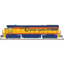 Atlas 10003921 - HO U30C Phase 1 - Gold - DCC & Sound - Chessie System (C&O) #3301