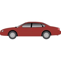 Atlas 1275 - HO 1996 FORD TAURUS TOREADOR RED METALLIC