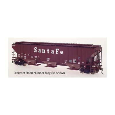 Intermountain 65311-18 - N Scale 4750 Cu. Ft. Rib-Sided 3-Bay Covered Hopper, ATSF #313729