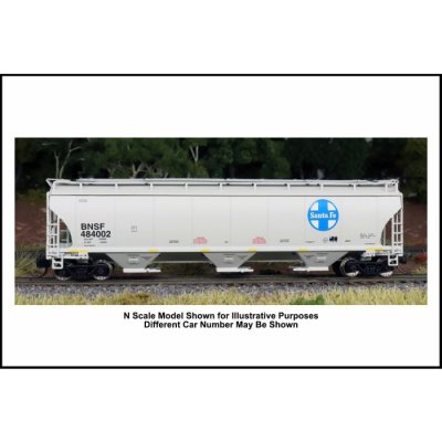 Intermountain 472151-01 - HO Scale Trinity 5161 Cu. Ft. Hopper, BNSF Heritage Santa Fe #484002