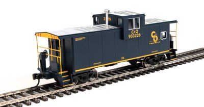 Walthers Mainline 8711 HO International Extended Wide-Vision Caboose - Ready to Run -- Chesapeake...