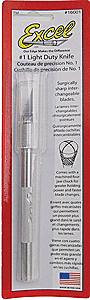 Excel Hobby 16001 - K1 Round Aluminum Handle Knife -- With Safety Cap