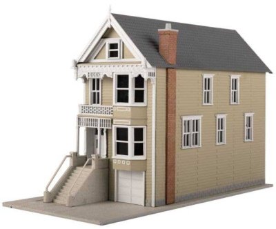 Walthers Trainline 950 - HO Scale Kavanaugh House Victorian House -- Kit - 3-9/16 x 7-11/16 x 5" ...