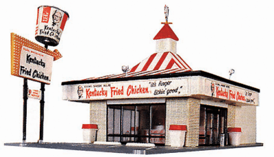 Life-Like Products 1394 - HO Kentucky Fried Chicken(R) Drive-In -- Kit - 8-3/8 x 4-1/4" 21.3 x 10...