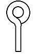 Cal Scale 501 - HO Lift Rings - 0.012 inch Wire (20pk)