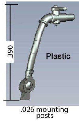 Cal Scale 621 - HO Scale Locomotive Air Hose - Plastic -- pkg(2)