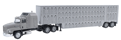 Herpa Models 6349 - HO Mack CH 613 - Assembled -- With 48' Livestock Trailer