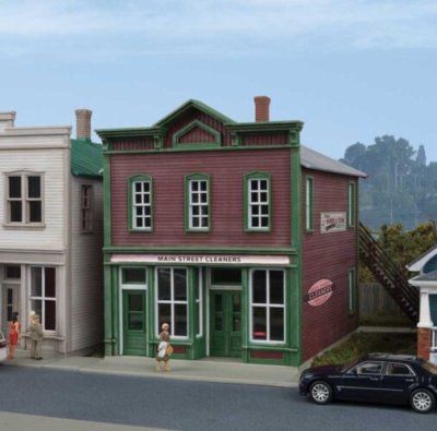 Walthers Cornerstone 3667 - HO Scale Main Street Cleaners Kit 