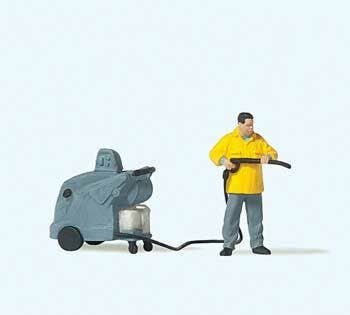 Preiser 28253 - HO Man with Pressure Washer Individual Figure