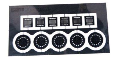 Walthers SceneMaster 4123 - HO Manhole Covers & Sewer Grates - Etched-Metal (10pcs)