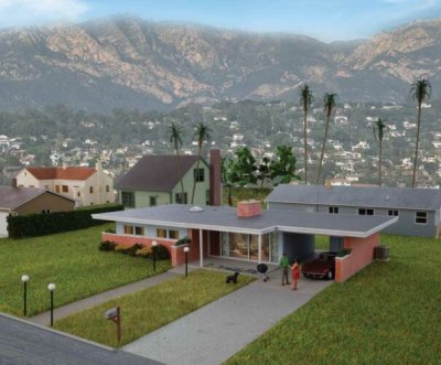 Walthers Cornerstone 933-4156 - HO Mid-Century Modern Home - Kit
