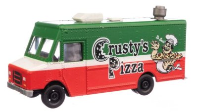 Walthers SceneMaster 12110 HO - Morgan Olson Route Star Van - Crusty's Pizza Food Truck