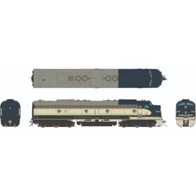 Rapido 28585 - HO EMD E8A - DC/DCC/Sound - Missouri Pacific (Eagle Scheme) #7020