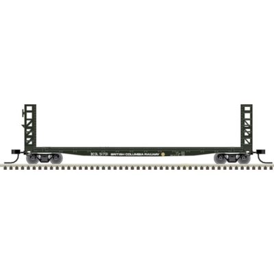 Atlas 50005788 - N Scale GSI 48Ft Bulkhead Flat Car - BC Rail #51738