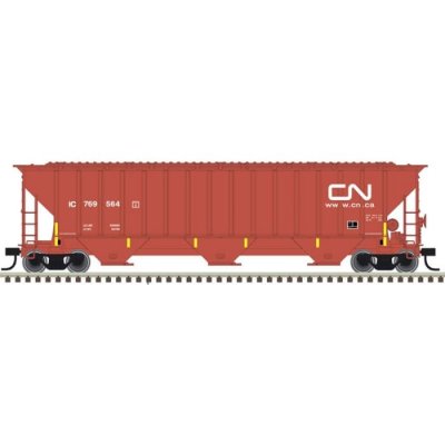 Atlas 50005937 - Trainman N Scale 4750 Covered Hopper - Canadian national (IC) #769578