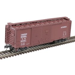 Atlas Trainman 50006191 - N Scale 40ft Double Door Boxcar - Canadian National #587384