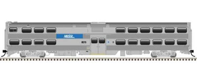Atlas 20007055 - HO Nippon Sharyo Bi-Level Commuter Coach-Cab Car Set Master, Metra Cab Car: #853...