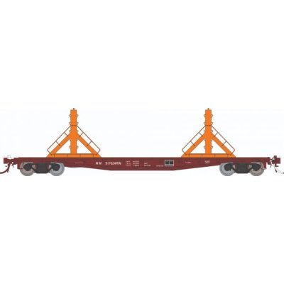 Rapido 138406-1 - HO F30D 50' Rail Flat Car : N&W - MOW: Single Car - #516968