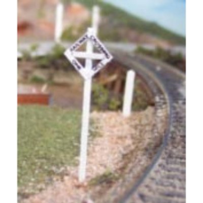 Osborn Model Kits 3054 - N Scale Railway Crossing Signs (5 pcs)