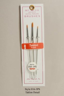 Atlas Detail Round Taklon 3 piece Set 