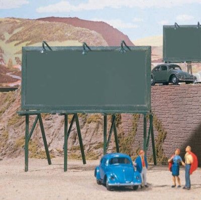 Walthers SceneMaster 4250 - HO Scale Plain Billboards -- Kit pkg(3)