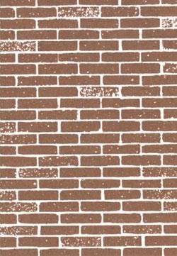 Plastruct 91881 Brown Brick Paper Sheet (2pcs pkg)