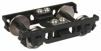 WalthersProto 2124 HO Pullman 8ft Wheelbase - 4-Wheel Trucks - Black - 1 Pair