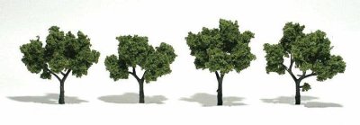 Woodland Scenics 1503 - Ready-Made "Realistic Trees" - Deciduous - 2 to 3" 5.1 to 7.6cm pkg(4) --...
