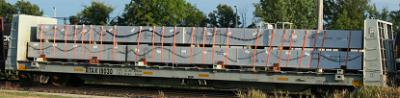Otter Valley Railroad 66007 - HO NSC 60ft Ingot Flat Car - RTAX Ebenezer Railcar Services #19040