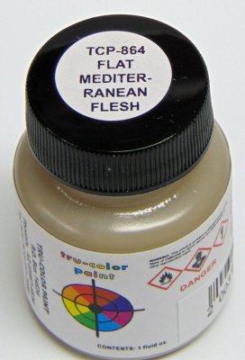 Tru Color Paint 864 - Flat Brushable Acrylic - Mediterranean Flesh - 1oz