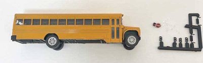 Herpa Models 6617 - HO Scale - School - Transport Bus - Kit -- Yellow w/Modeler-Applied Lights/St...
