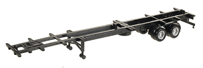 Herpa Models 5304 - HO Semi Trailer (No Tractor) -- 48' Container Chassis Only