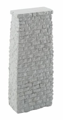 Walthers Cornerstone 4580 - HO Single-Track Railroad Deck Bridge Stone Pier - Resin Casting