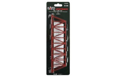 Kato Unitrack 20429 - N Scale Single-Track Truss Bridge - Unitrack -- Reddish Brown 9-3/4" 24.8cm
