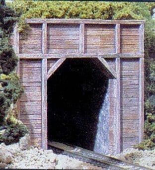 Woodland Scenics 1254 - HO Single-Track Tunnel Portal (Hydrocal Plaster Casting) -- Timber